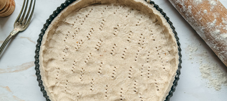 Ceci est une photographie de pâte brisée sans gluten ni lactose-zenglutenfree