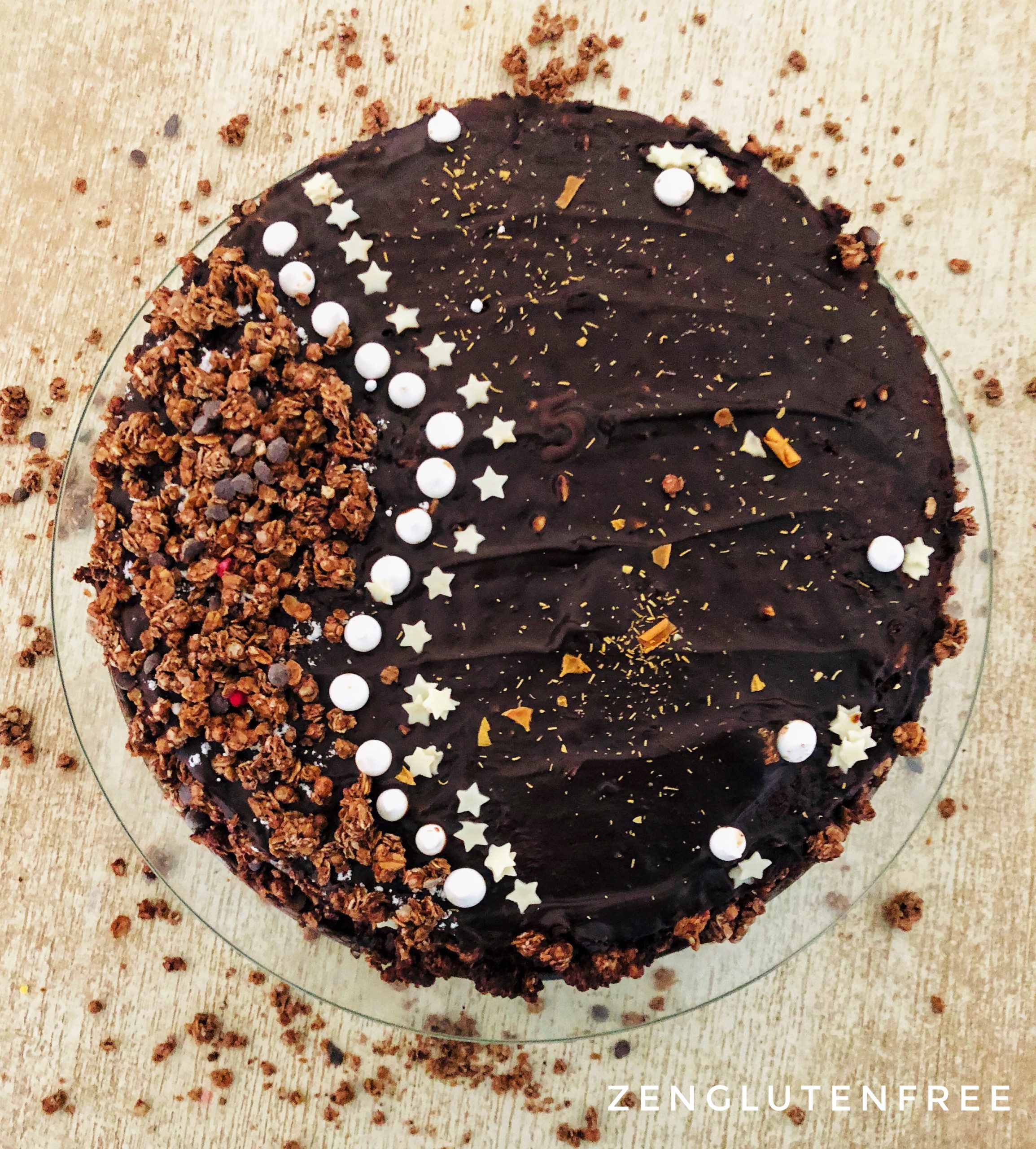 Gâteau d’anniversaire au chocolat, sans gluten ni lactose