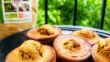 muffins a la farine de banane verte