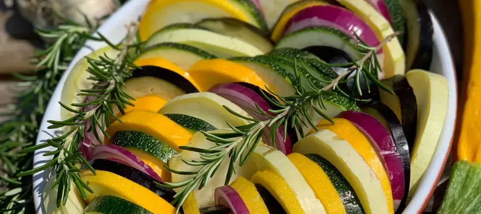 Ceci est une photographie de tian de légumes du soleil -zenglutenfree