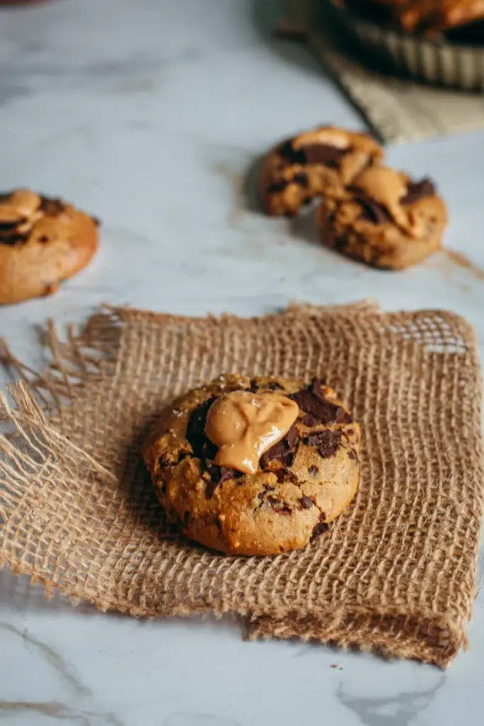 Ceci est une photographie de Cookies moelleux vegan sans gluten