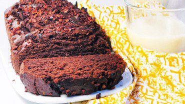 Ceci est une photographie de gâteau chocolat noix courgette sans gluten-zenglutenfree