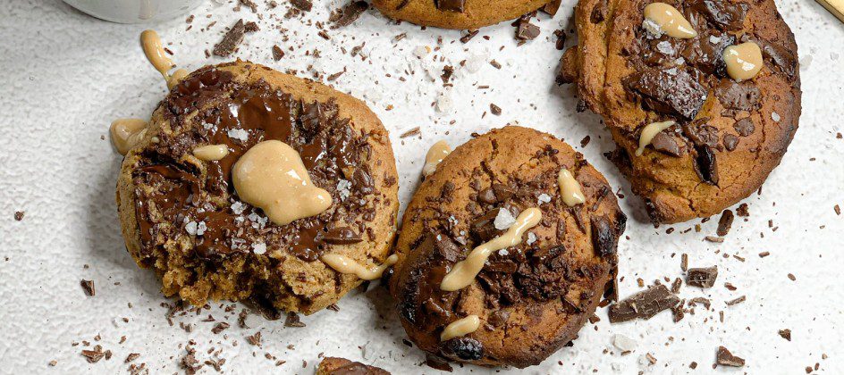 Ceci est une photographie de cookies à la courge sans gluten (Pumpkin cookies)-zenglutenfree