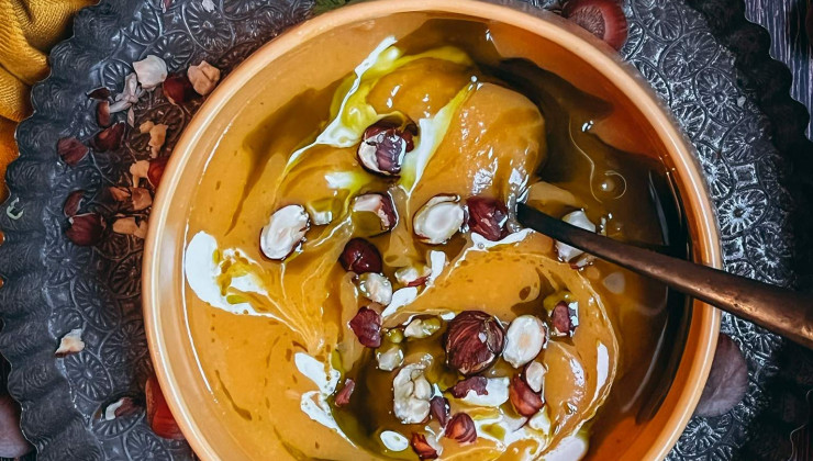 Ceci est une photographie de soupe panais potimarron patate douce-zenglutenfree