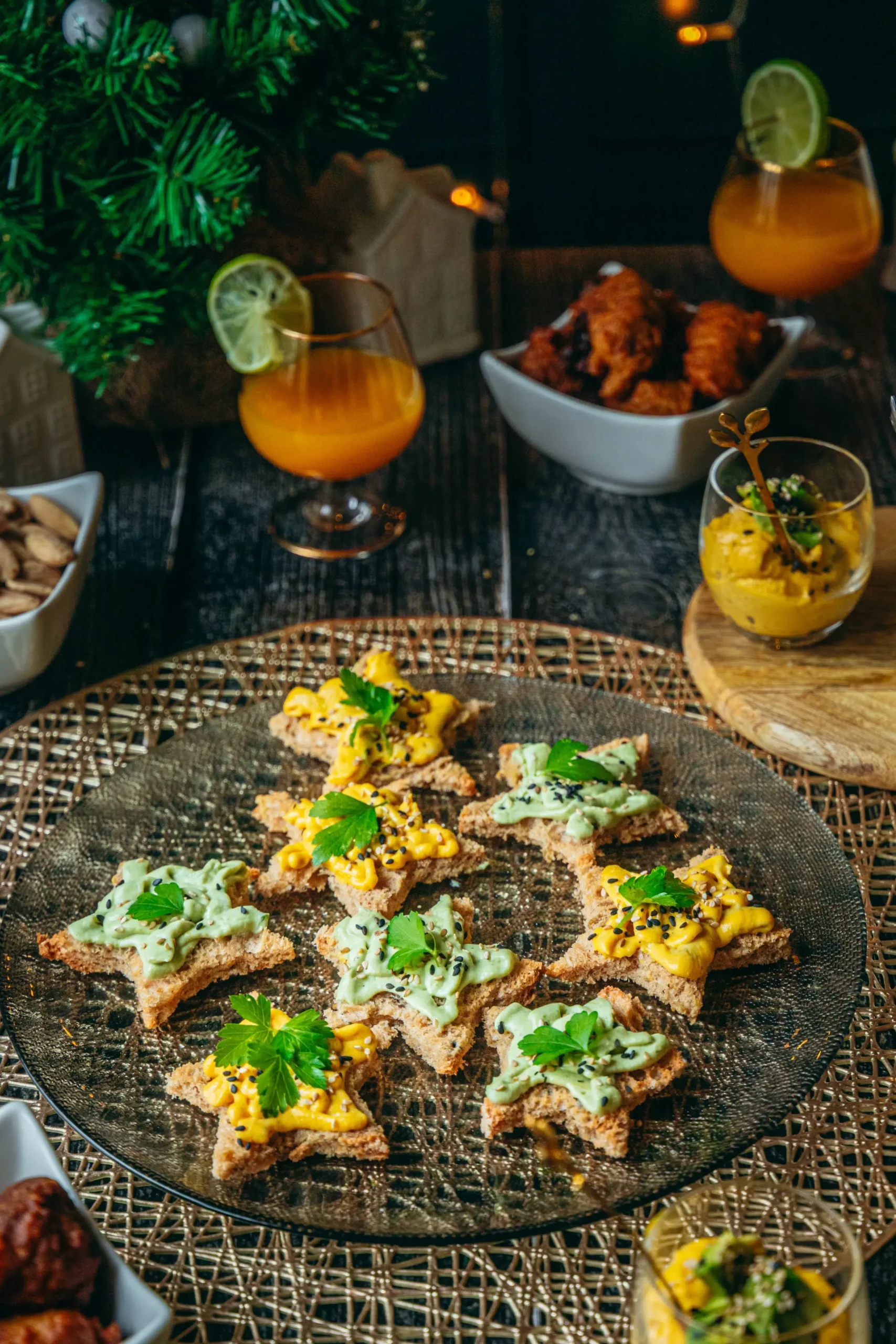 Ceci est une photographie de toasts apéro sans gluten -zenglutenfree