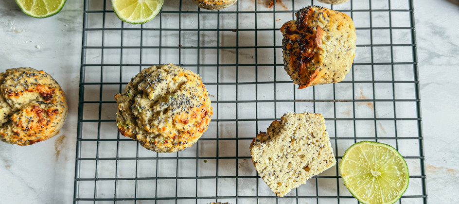 Ceci est une photo de muffins au citron sans gluten