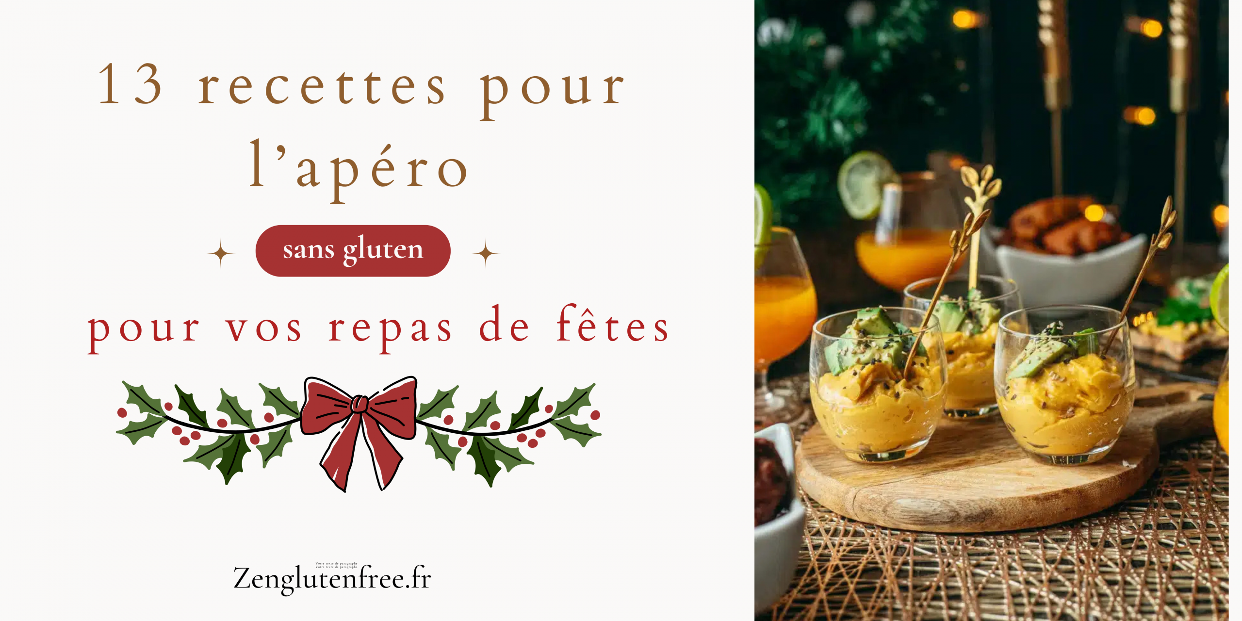 13 idées de recettes apéro sans gluten pour Noël