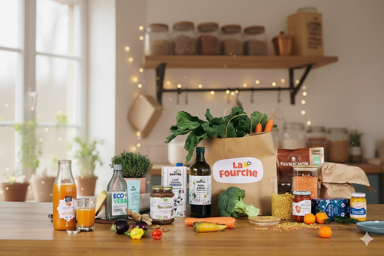 farines sans gluten bio achetées sur La Fourche
